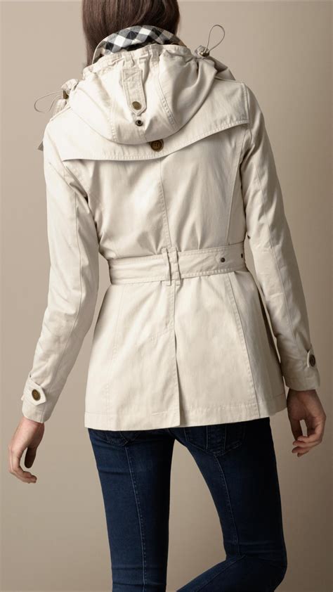 burberry cotton-trench-coat-with-detachable-hood-p40049201|Burberry Trench Coats for Women .